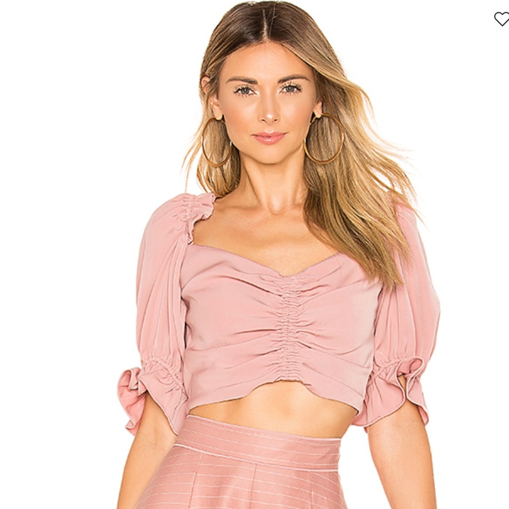 pink KEEPSAKE CROP TOP- SIZE SMALL